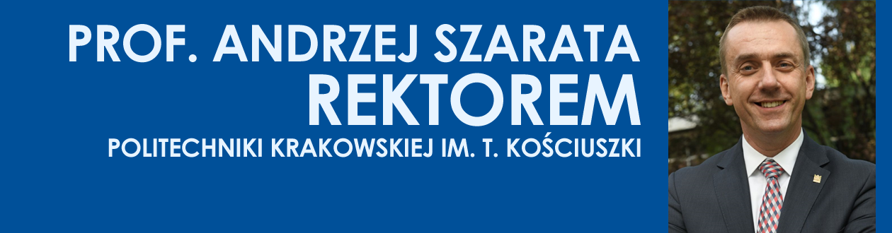 Prof. Andrzej Szarata Rektorem PK!