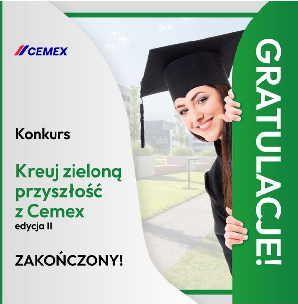 Plakat ,,Kreuj zieloną przyszłość z Cemex"